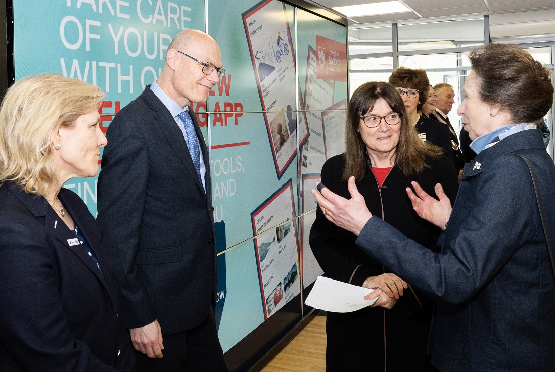 Her Royal Highness The Princess Royal meets student entrepreneurs at